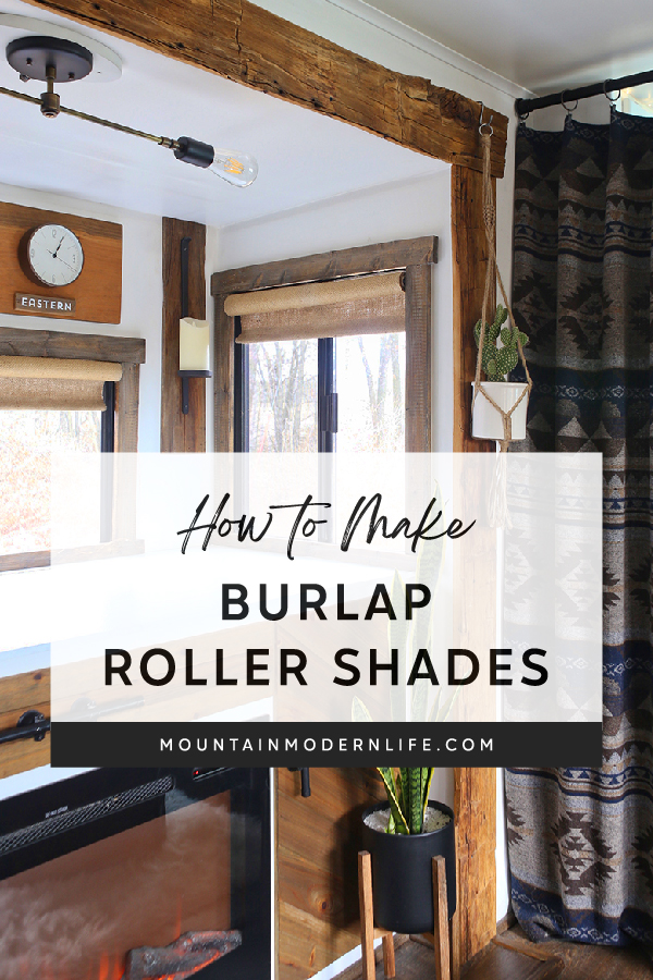 How to Make Burlap Roller Shades