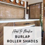 burlap window treatments