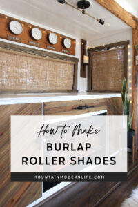 burlap window treatments