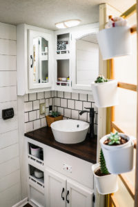 Camper Design Vibes: Modern Meets Rustic in this Creative RV Renovation from This Little Adventure! Featured on MountainModernLife.com