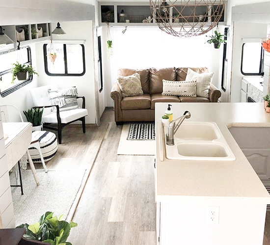 Tour this Modern Boho Fifth Wheel