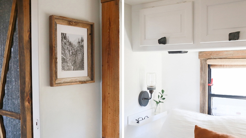 DIY Mason Jar Light Fixture - See how easy it is to create this wall sconce with a dimmer switch, perfect for adding a rustic touch to your home or RV! MountainModernLife.com