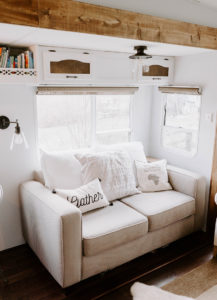 Tour this modern farmhouse-inspired fifth wheel from The Arrow Anglers! MountainModernLife.com