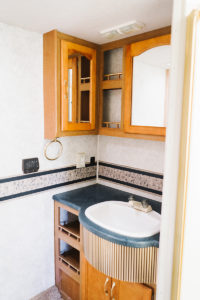 Camper Design Vibes: Modern Meets Rustic in this Creative RV Renovation from This Little Adventure! Featured on MountainModernLife.com