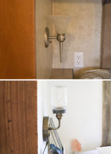 See how easy it is to make a Mason Jar wall light fixture with a dimmer switch, perfect for adding a rustic touch to your home or RV! MountainModernLife.com