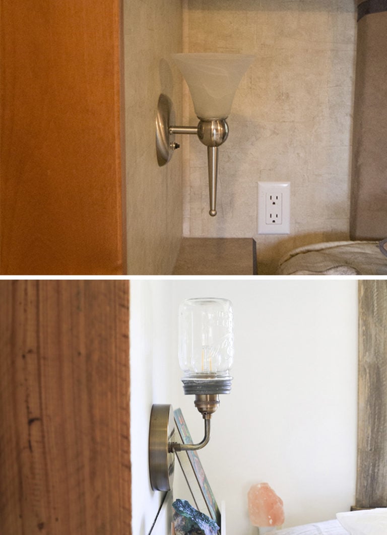 How to Make a Mason Jar Wall Light Fixture!