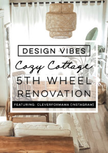 Tour this tiny home that feels more like a cozy cottage than a camper! Photos from CleverFoxMama (Instagram)