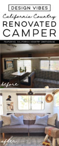 Tour this Amazing Travel Trailer Renovation with Califorinia Country Vibes! Featuring Brittany from Kalifornia Kountry on Instagram! MountainModernLife.com