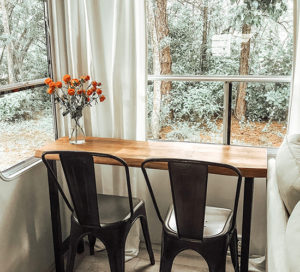 Tour this&nbsp;tiny home that feels more like a cozy cottage than a camper! Photos from CleverFoxMama (Instagram)