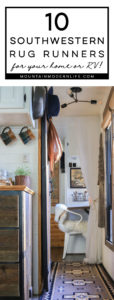 Check out these 10 Southwestern Rug Runners that will add cabin vibes to your home or RV + Enter the GIVEAWAY to win your own rug! MountainModernLife.com
