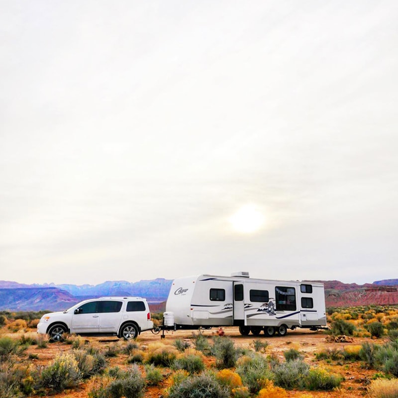(Camper) Design Vibes: Tour this beautiful, bohemian-inspired camper that belongs to a family of 6! / Photos from ThoseByrneGirls / Featured on MountainModernLife.com
