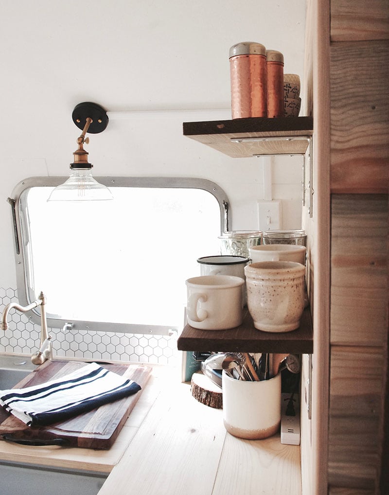 Tour this Modern Eclectic Airstream Renovation from Genuinely Ginger | Featured on MountainModernLife.com