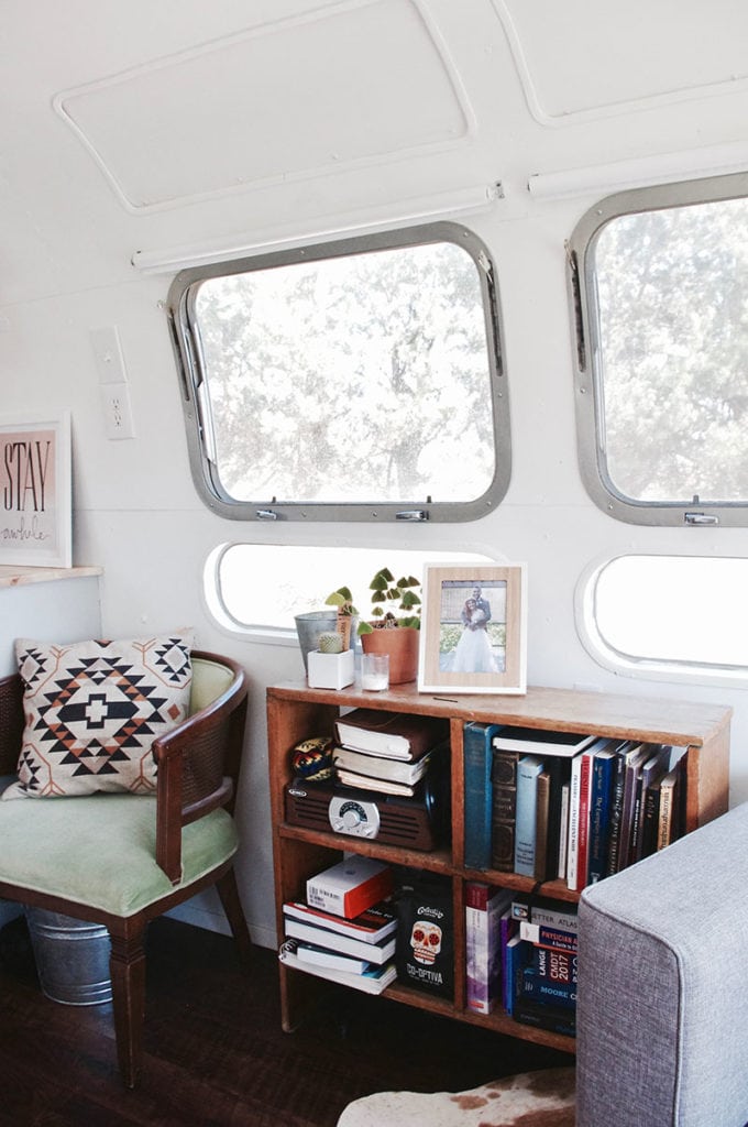 Tour this Modern Eclectic Airstream Renovation from Genuinely Ginger | Featured on MountainModernLife.com