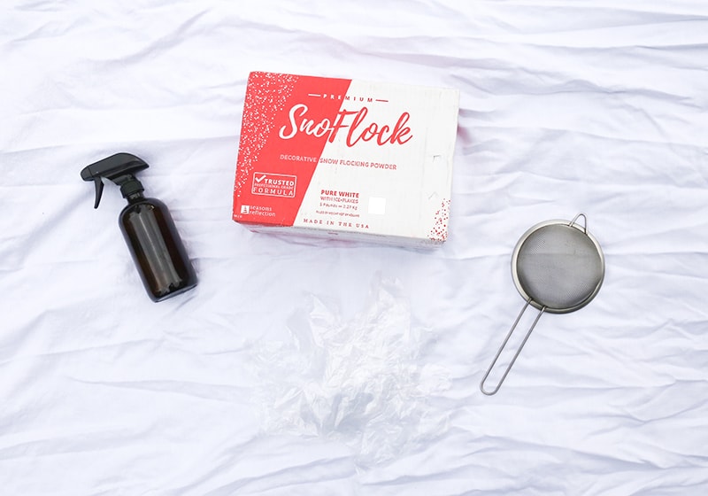 How to flock a Christmas tree with realistic results! See how easy it is to transform a real or artificial tree into a winter wonderland! MountainModernLife.com