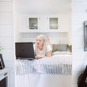 (Camper) Design Vibes Featuring LovetheTinyLife -See how a family of 3 lives in this renovated travel trailer!