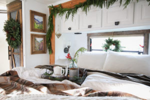 Cozy RV Christmas Tour | MountainModernLife.com #mycamperchristmas #RVtour