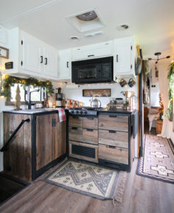 Cozy RV Christmas Tour | MountainModernLife.com #mycamperchristmas #RVtour