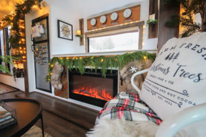 Cozy RV Christmas Tour | MountainModernLife.com #mycamperchristmas #RVtour