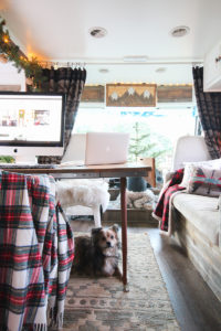 Cozy RV Christmas Tour | MountainModernLife.com #mycamperchristmas #RVtour