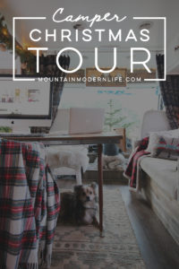 See how these tiny home dwellers decorated for the holidays in this cozy RV Christmas Tour #mycamperchristmas #RVtour