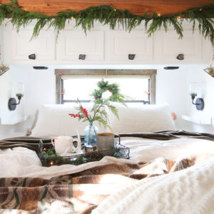 Cozy RV Christmas Tour | MountainModernLife.com #mycamperchristmas #RVtour