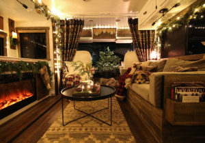 Cozy RV Christmas Tour | MountainModernLife.com #mycamperchristmas #RVtour