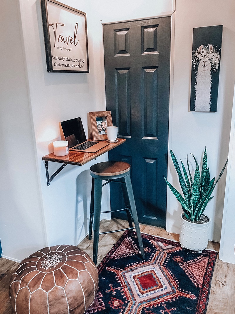 Tour this renovated camper inspired by international travel! // Photos from: ems_traveldiary on Instagram // Featured on MountainModernLife.com