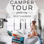 Tour this boho-inspired RV renovated for a family of 4 that's currently for sale! Photos from @CaitiJackson #campervibes #RVreno