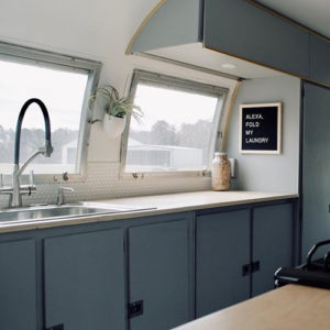 Camper Tour: Meet Magdalene the Airstream (for sale!), a vintage trailer renovated by @SteadyStreaminCashios | Featured on MountainModernLife.com