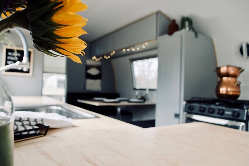 Camper Tour: Meet Magdalene the Airstream, a vintage trailer renovated by @SteadyStreaminCashios! | Featured on MountainModernLife.com