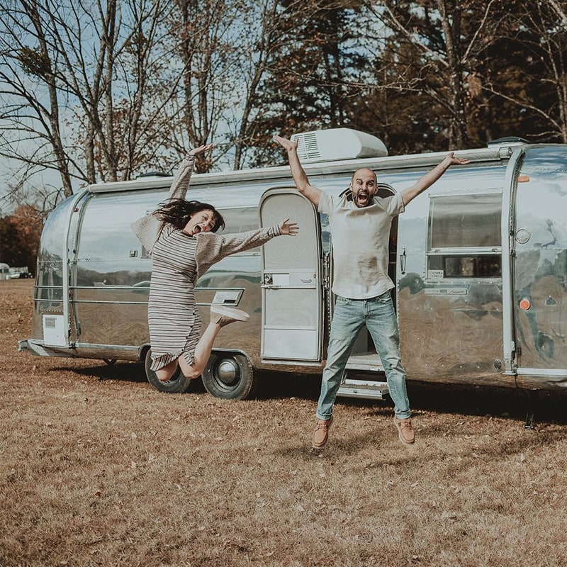 Camper Tour: Meet Magdalene the Airstream, a vintage trailer renovated by @SteadyStreaminCashios! | Featured on MountainModernLife.com