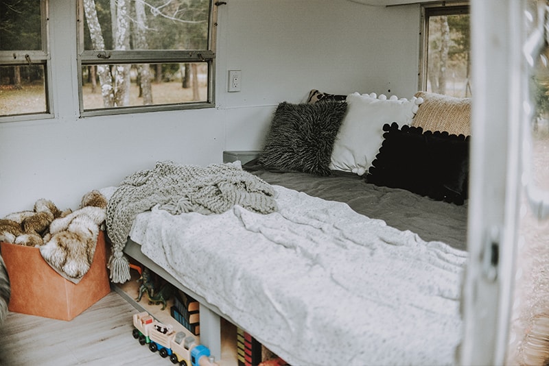 Camper Tour: Meet Magdalene the Airstream, a vintage trailer renovated by @SteadyStreaminCashios! | Featured on MountainModernLife.com