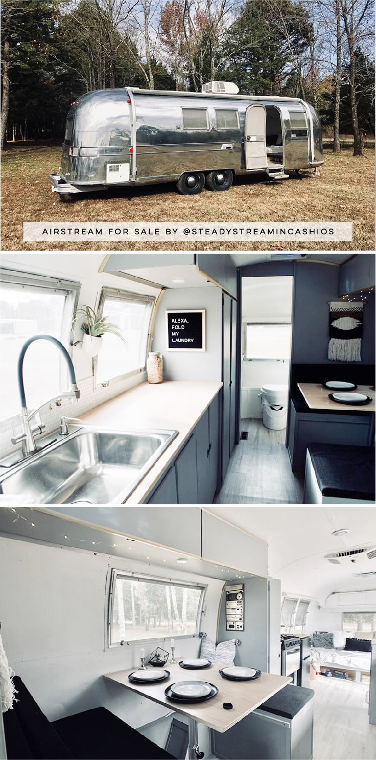Camper Tour: Meet Magdalene the Airstream, a vintage trailer renovated by @SteadyStreaminCashios! | Featured on MountainModernLife.com