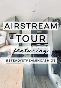 Camper Tour: Meet Magdalene the Airstream (for sale!), a vintage trailer renovated by @SteadyStreaminCashios | Featured on MountainModernLife.com