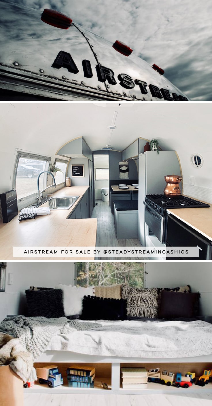 Camper Tour: Meet Magdalene the Airstream, a vintage trailer renovated by @SteadyStreaminCashios! | Featured on MountainModernLife.com
