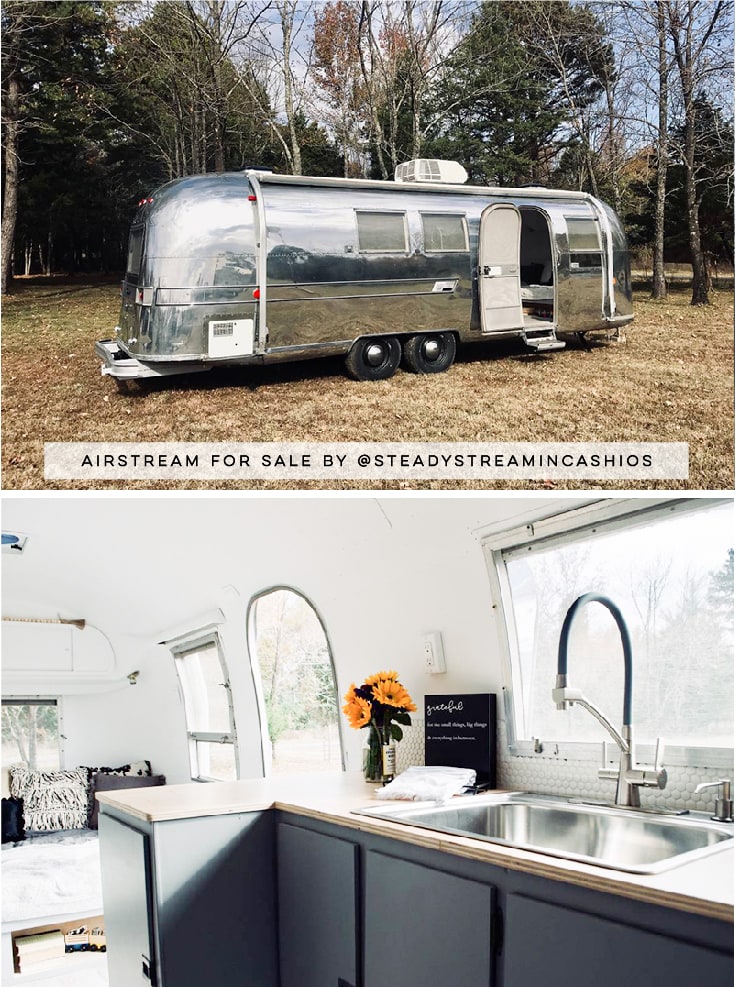 Camper Tour: Meet Magdalene the Airstream, a vintage trailer renovated by @SteadyStreaminCashios! | Featured on MountainModernLife.com