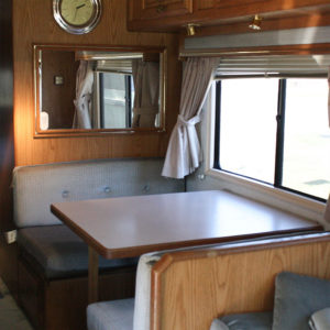 This couple lives on a blueberry farm in their bohemian-inspired RV! View the tour from @TheRamblrRV on MountainModernLife.com