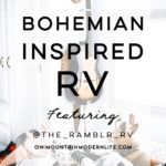 See how a couple transformed their 1989 motorhome into a bohemian-inspired sanctuary! View the tour from @TheRamblrRV on MountainModernLife.com