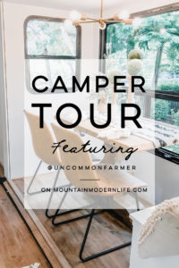 Camper Tour: This family traded a house by the ocean for a home on the road. Photos from @UncommonFarmer / Featured on MountainModernLife.com