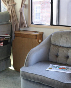 This couple lives on a blueberry farm in their bohemian-inspired RV! View the tour from @TheRamblrRV on MountainModernLife.com