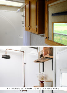 This RV remodel from JoyfullyGrowing will leave you speechless! See the before and after on MountainModernLife.com