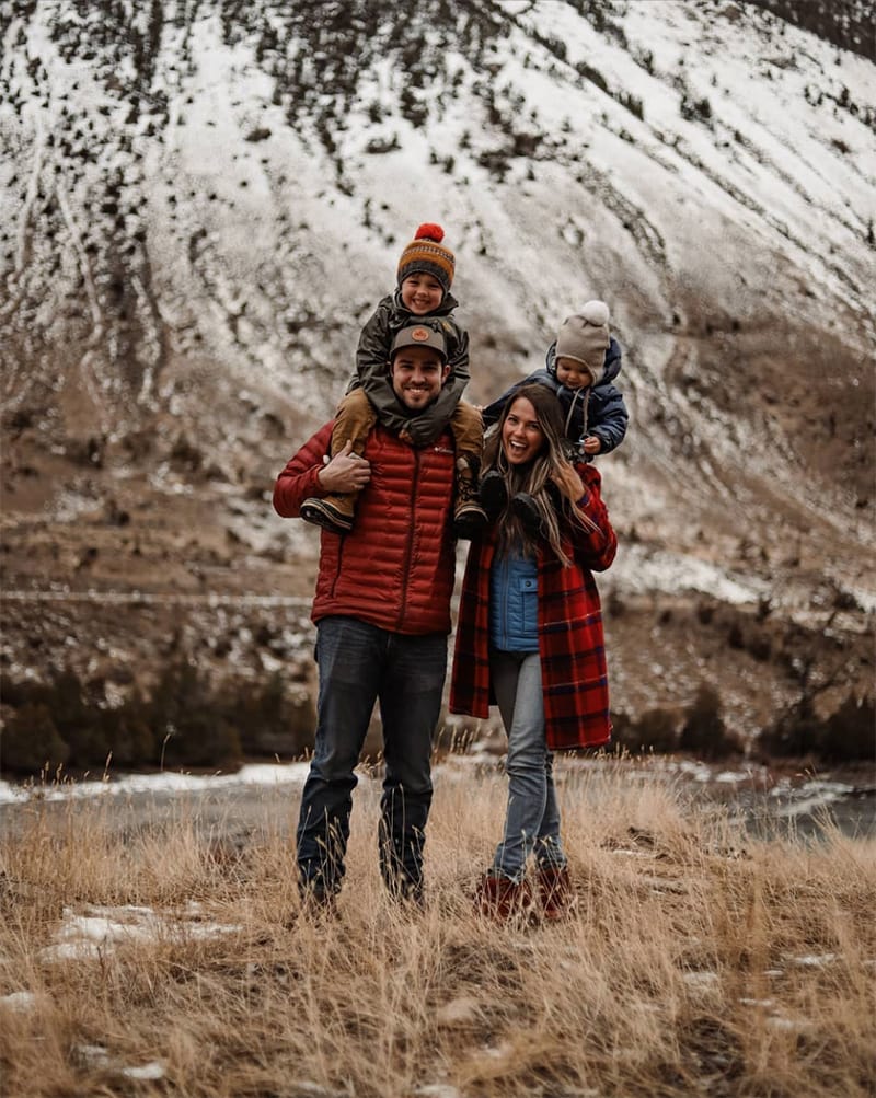 Tour this modern RV renoation with old world charm from @r.maria.fuller that has wood beams that will make you swoon! See the before and after on MountainModernLife.com