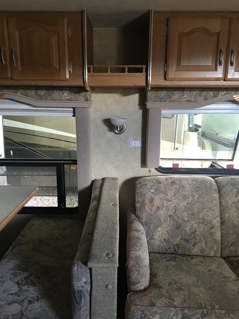 Forest River 5th Wheel Before Renovation from Detach and Roam - Featured on MountainModernLife.com