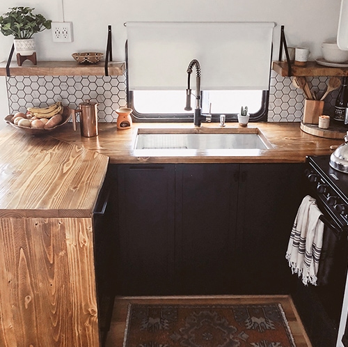 This Modern RV Remodel is filled with Scandinavian Coziness - Featuring Detach and Roam on MountainModernLife.com