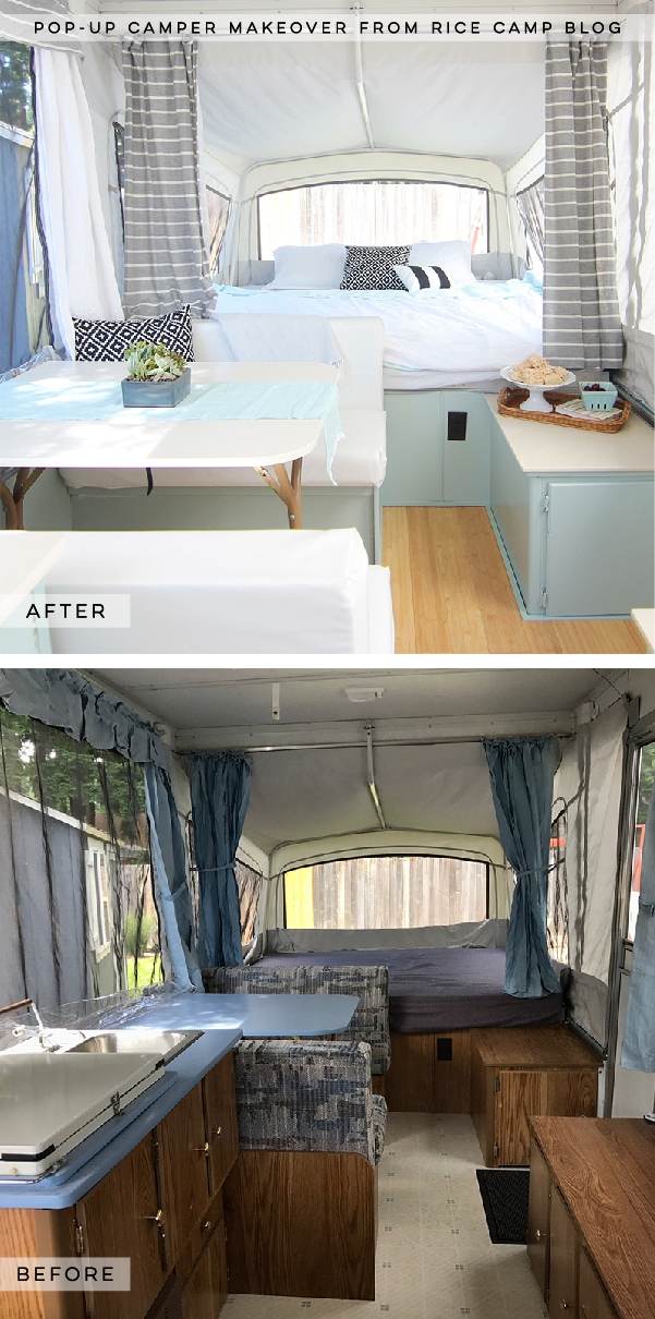 This Pop Up Camper Makeover Cost Less Than 200 Mountain