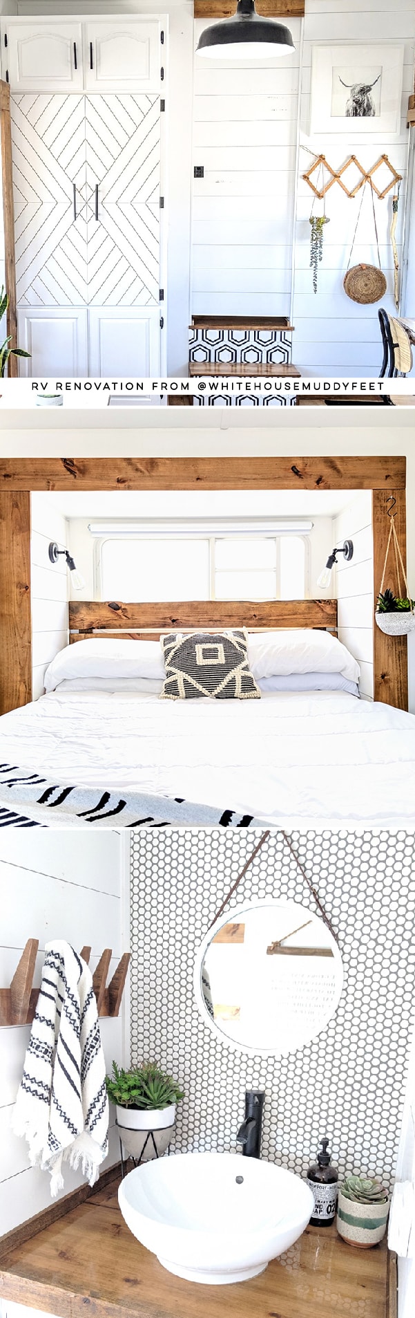 Modern Farmhouse RV Tour featuring @WhiteHouseMuddyFeet on MountainModernLife.com