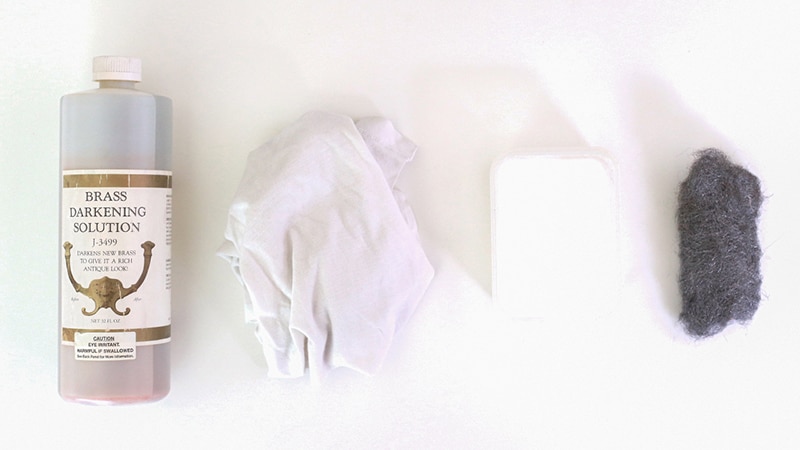 Brass Darkening Solution for DIY Light Fixtures