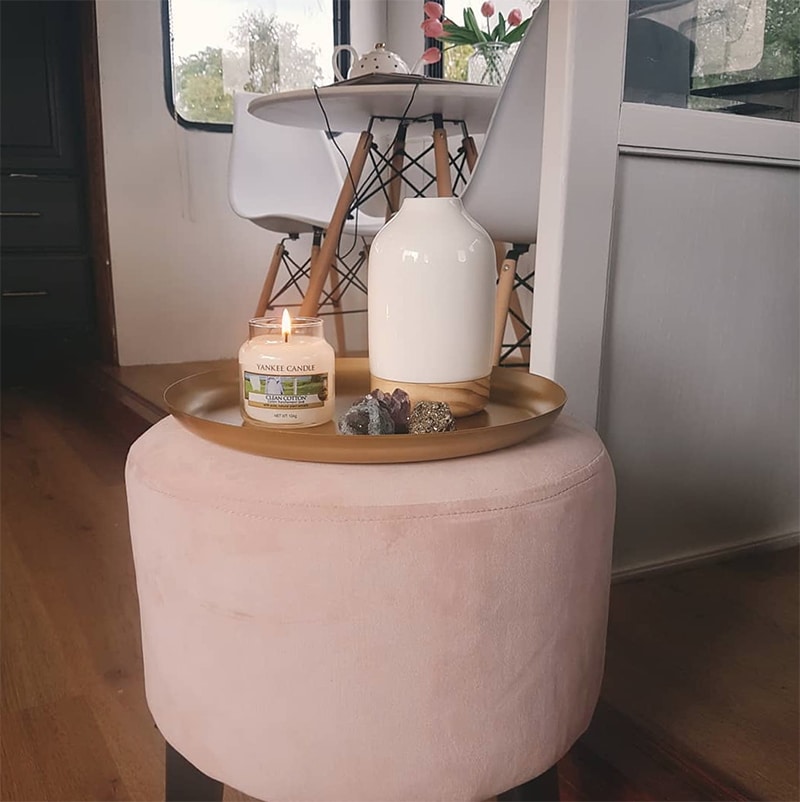 This couple travels around Ireland in their revamped caravan! Featuring @fifthwheel.fixerupper on MountainModernLife.com