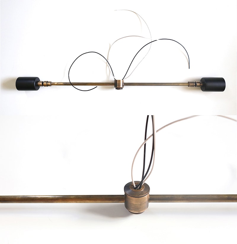 DIY 2-Light Sputnik Chandelier - See how easy it is to create and customize this mid-century modern light fixture! MountainModernLife.com