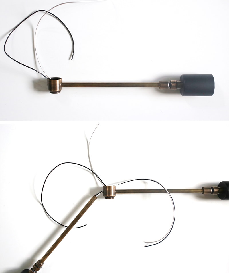 DIY 2-Light Sputnik Chandelier - See how easy it is to create and customize this mid-century modern light fixture! MountainModernLife.com